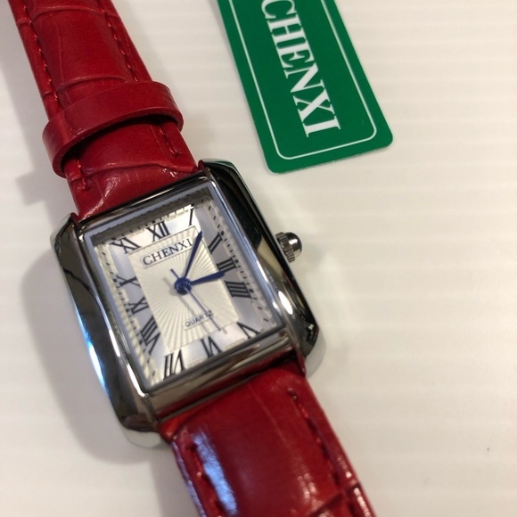 Accessories - Chenxi Red/Silver Tone Women Watch